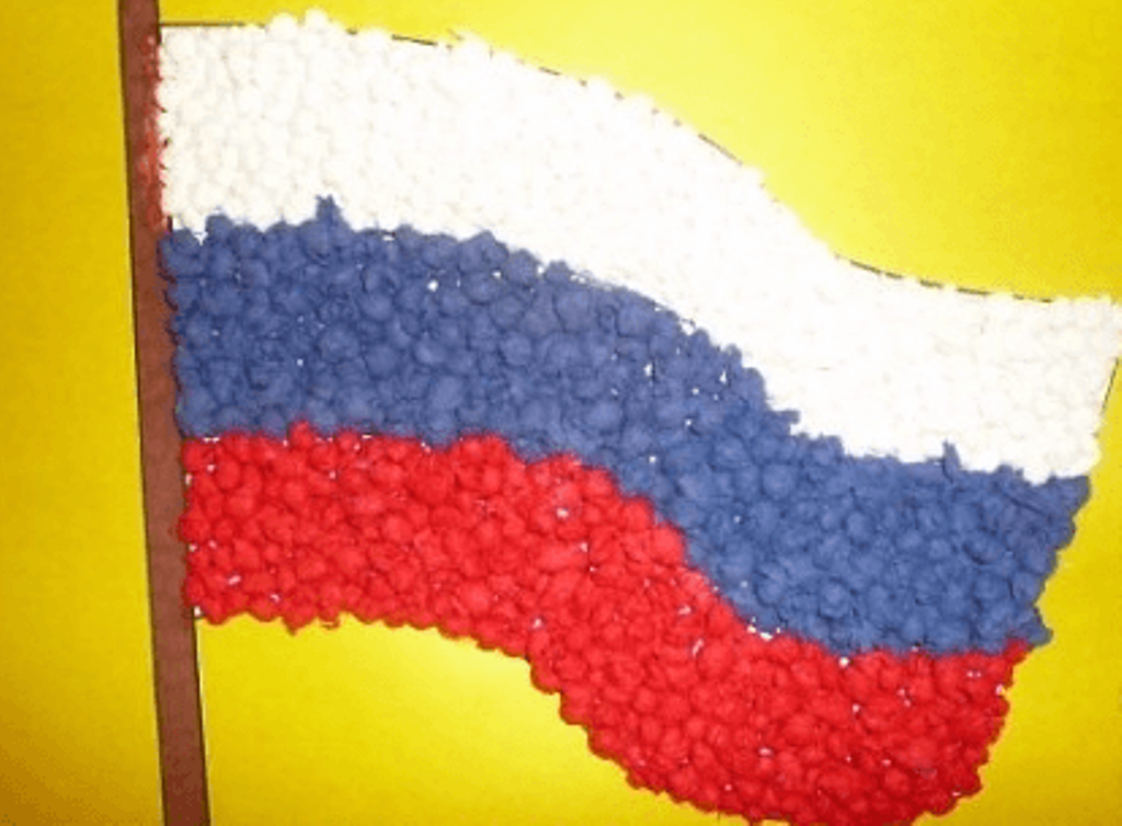Поделки из пластилина российский флаг идеи по изготовлению своими руками фото
