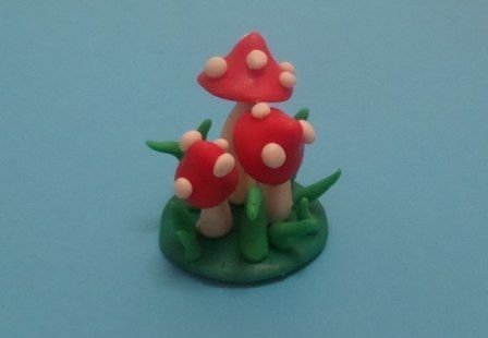 Поделки из пластилина семейка грибов идеи по изготовлению своими руками фото