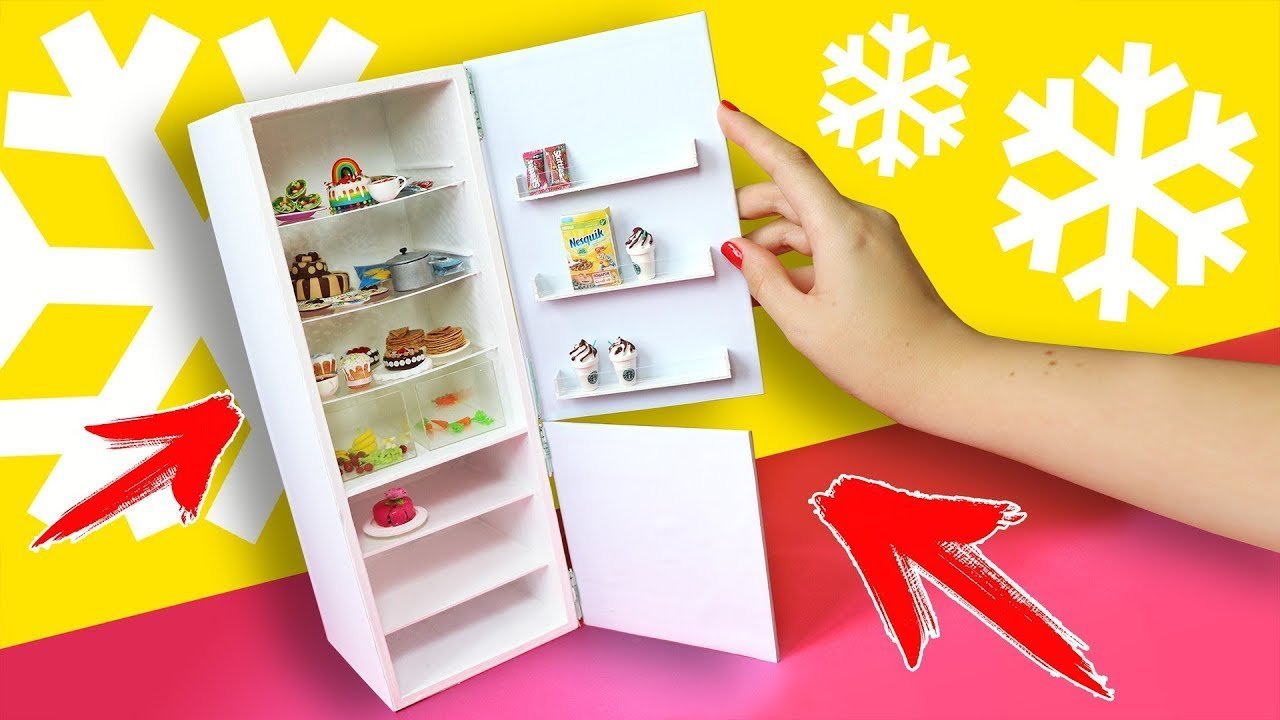 Поделки холодильник из картона идеи по изготовлению своими руками фото