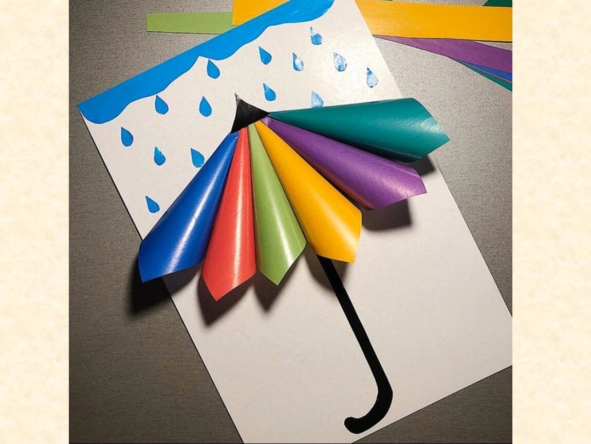 Поделки осенний зонтик из картона и бумаги  идеи по изготовлению своими руками фото