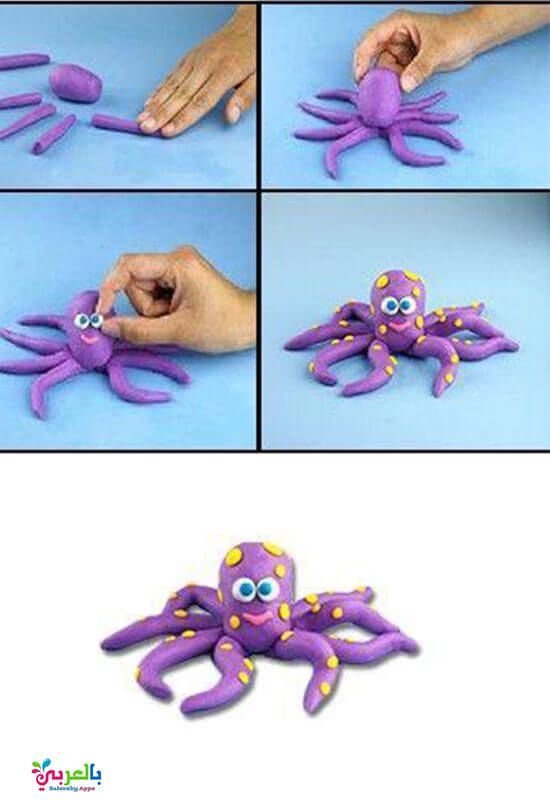 Поделки осьминог из пластилина идеи по изготовлению своими руками фото