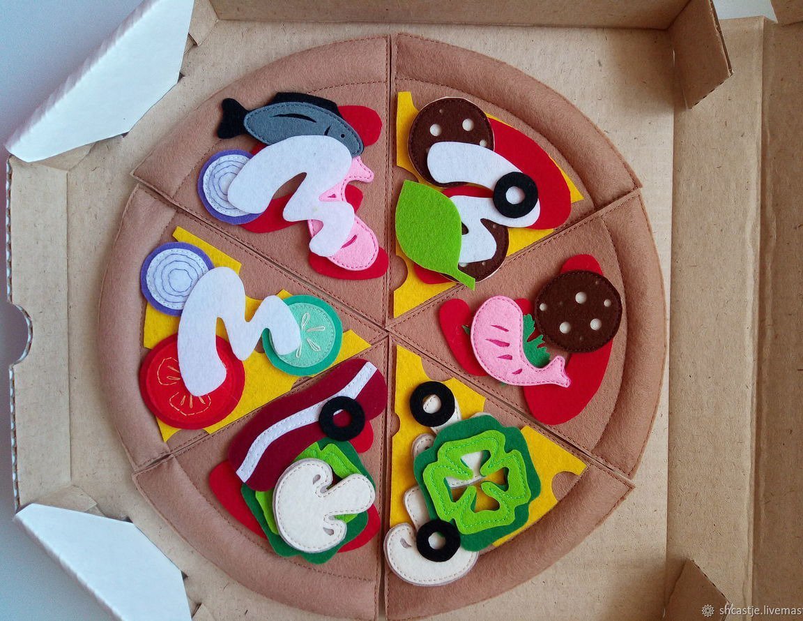 Поделки пицца из картона идеи по изготовлению своими руками фото