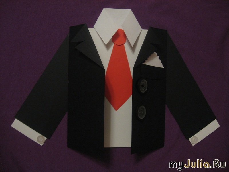 Поделки рубашка с галстуком из картона идеи по изготовлению своими руками фото