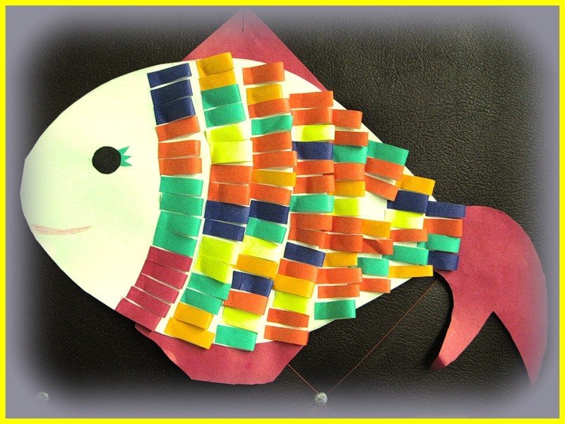 Поделки рыбка из цветной бумаги и картона идеи по изготовлению своими руками фото