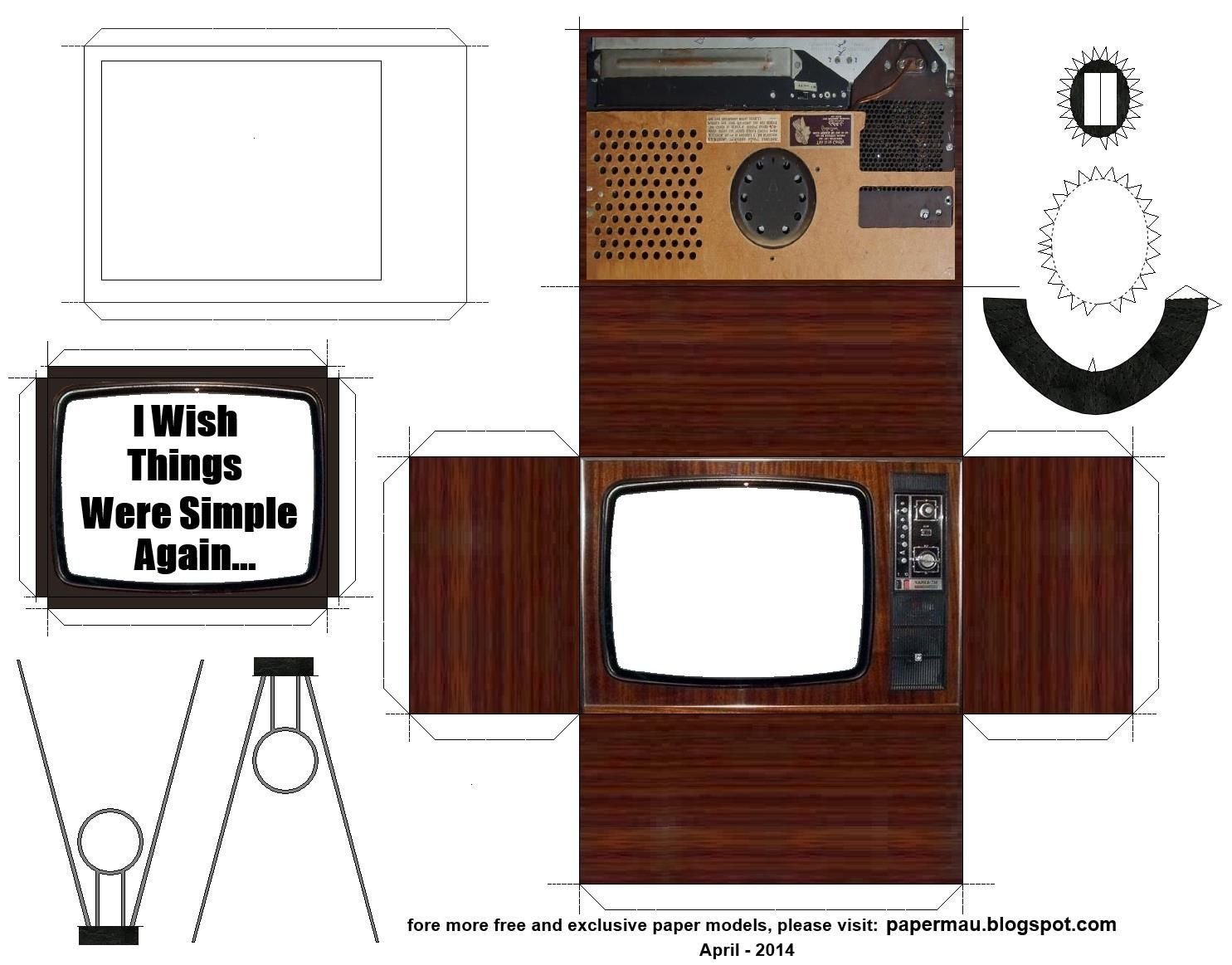 Поделки телевизор из картона с экраном идеи по изготовлению своими руками фото