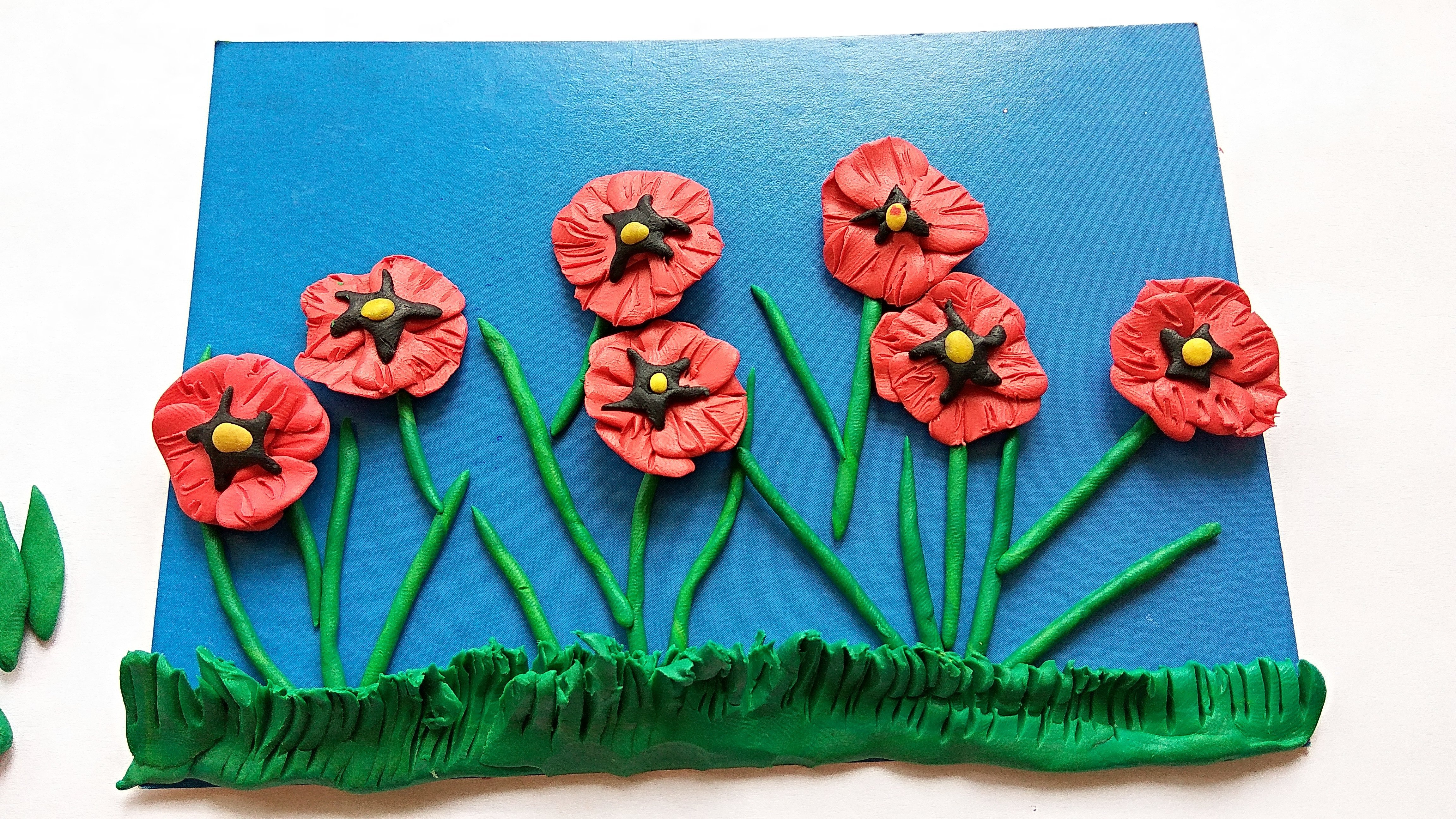 Поделки цветок из пластилина на картоне идеи по изготовлению своими руками фото