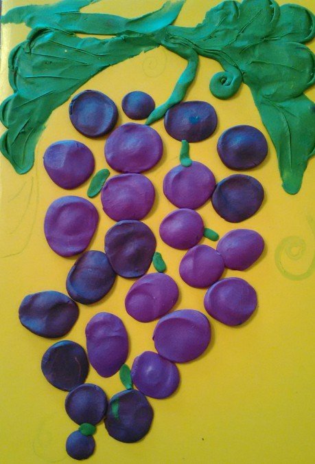 Поделки виноград из пластилина идеи по изготовлению своими руками фото