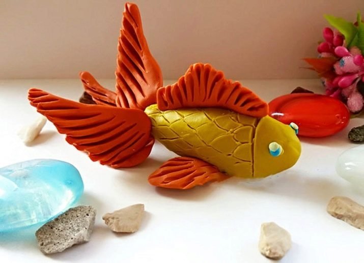 Поделки золотая рыбка из пластилина идеи по изготовлению своими руками фото