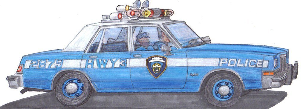 Полицейский автомобиль детский рисунок фото
