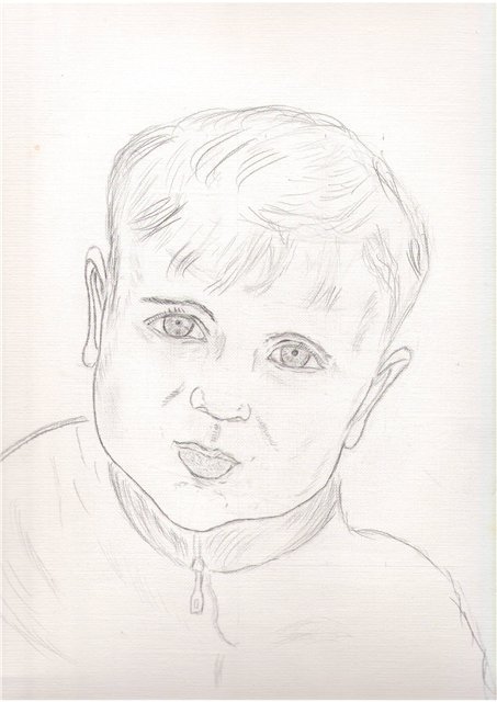Портрет мальчика детский рисунок фото