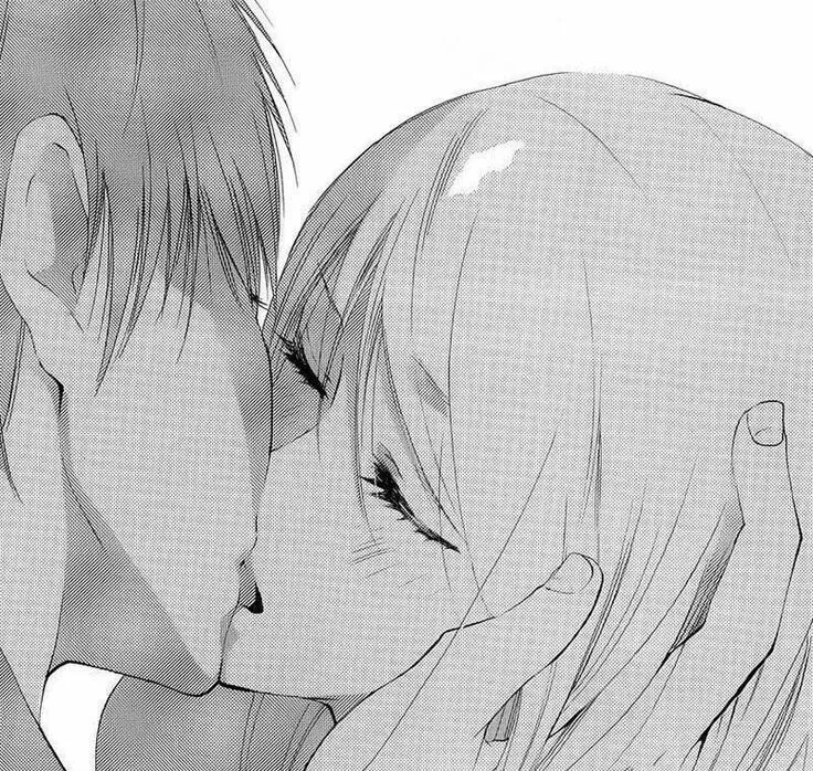 Поцелуи девушек рисунки аниме фото