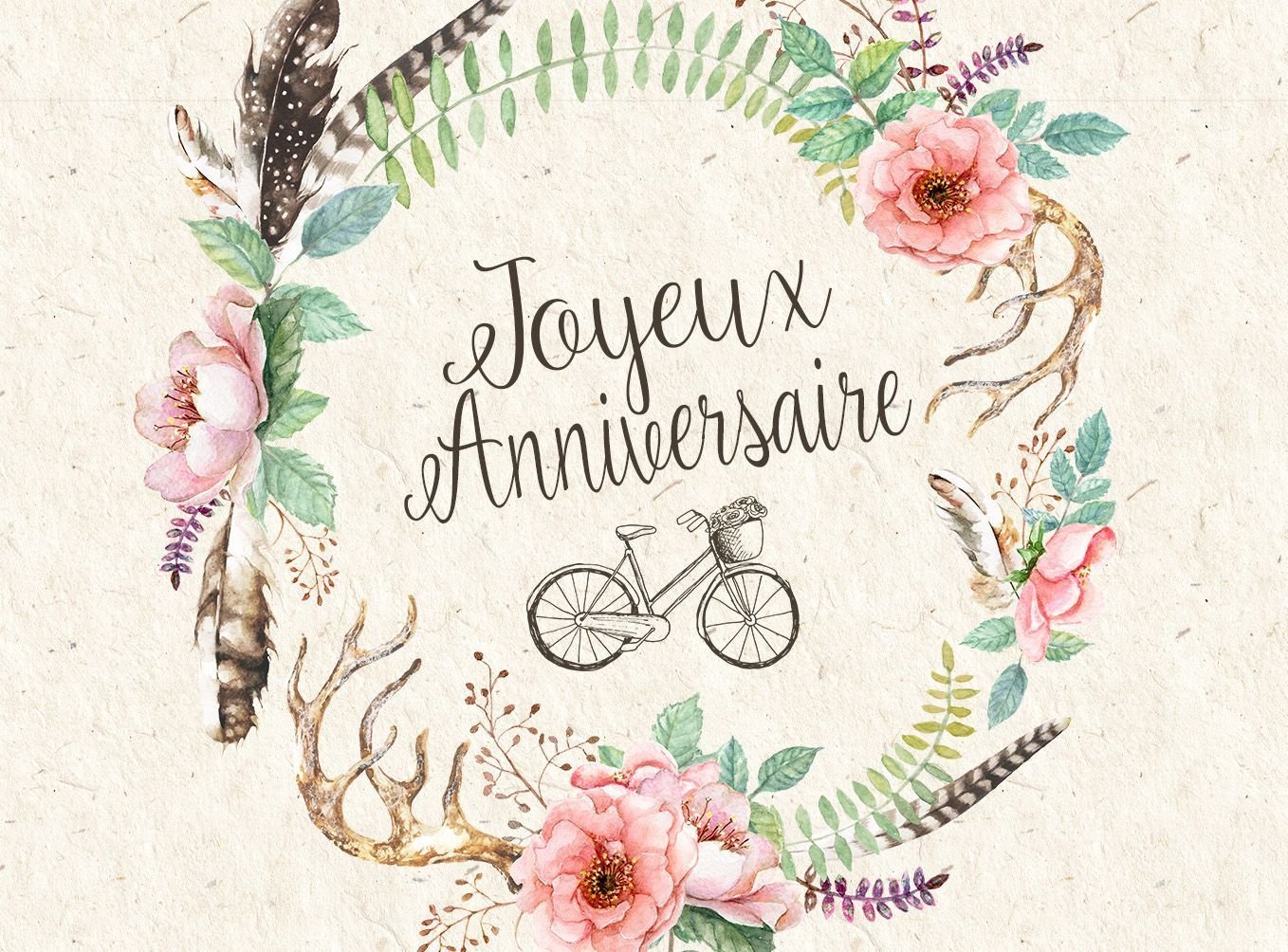 Поздравительная открытка на французском языке фото