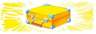 Приключения желтого чемоданчика рисунок детский фото