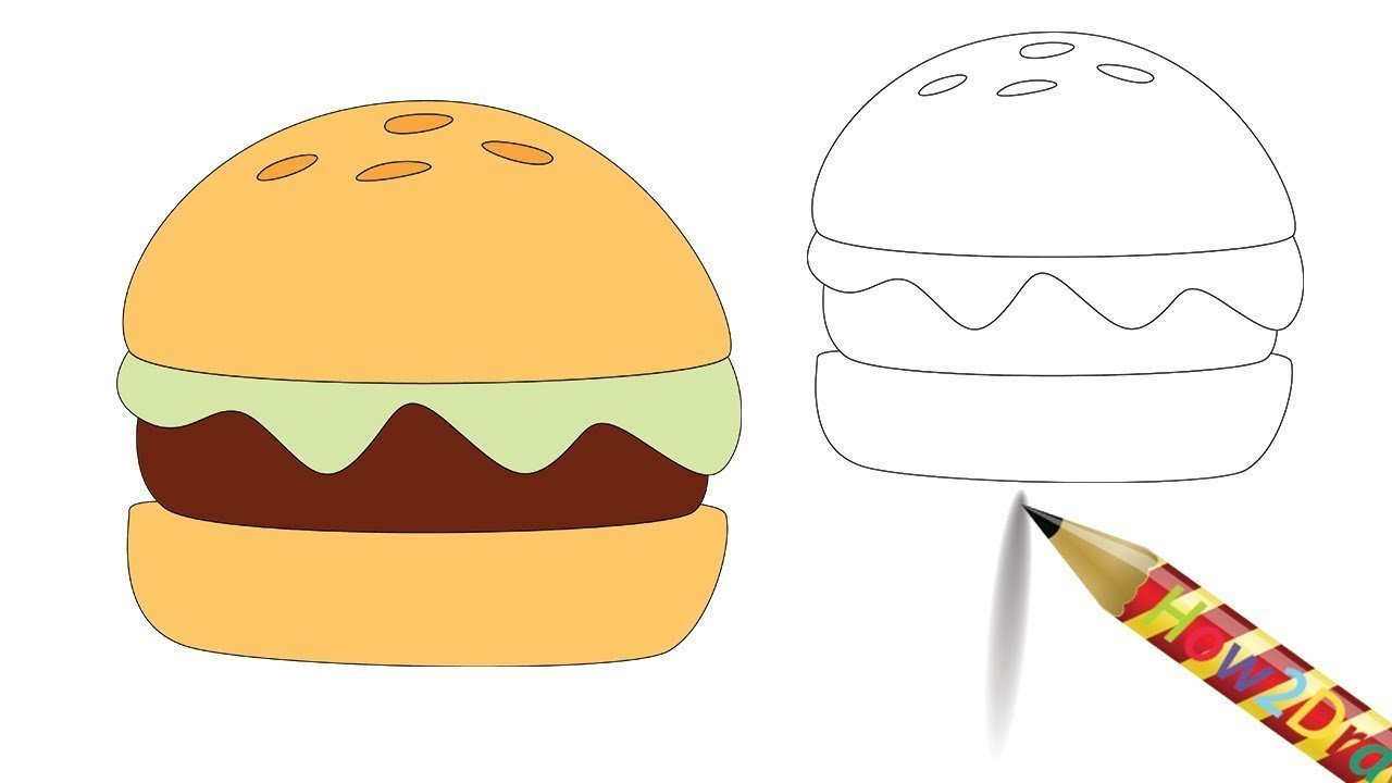 Простые рисунки поэтапно для начинающих карандашом еда фото