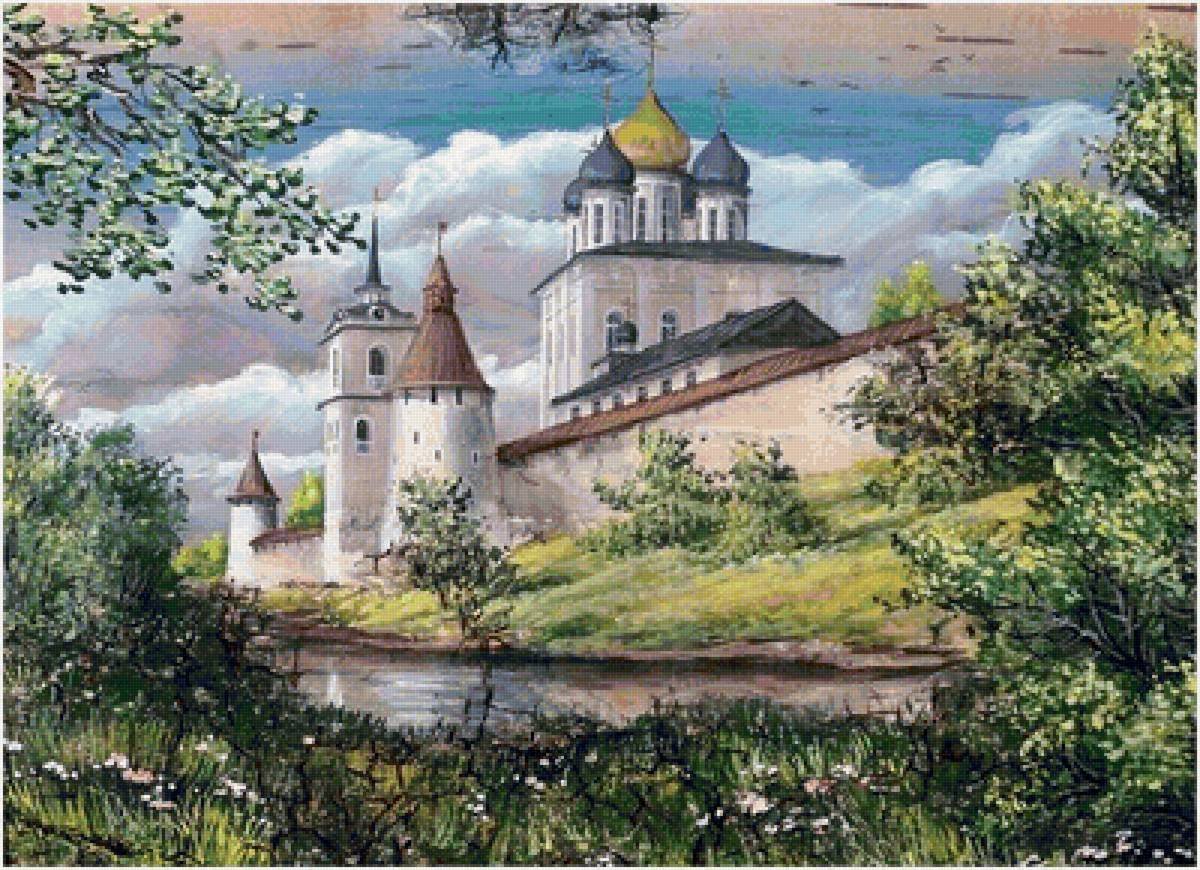 Псковский край родной древний и святой рисунок на тему фото