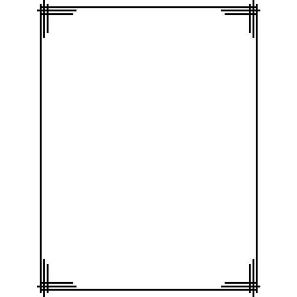 Рамка черная прямоугольная на прозрачном фоне фото