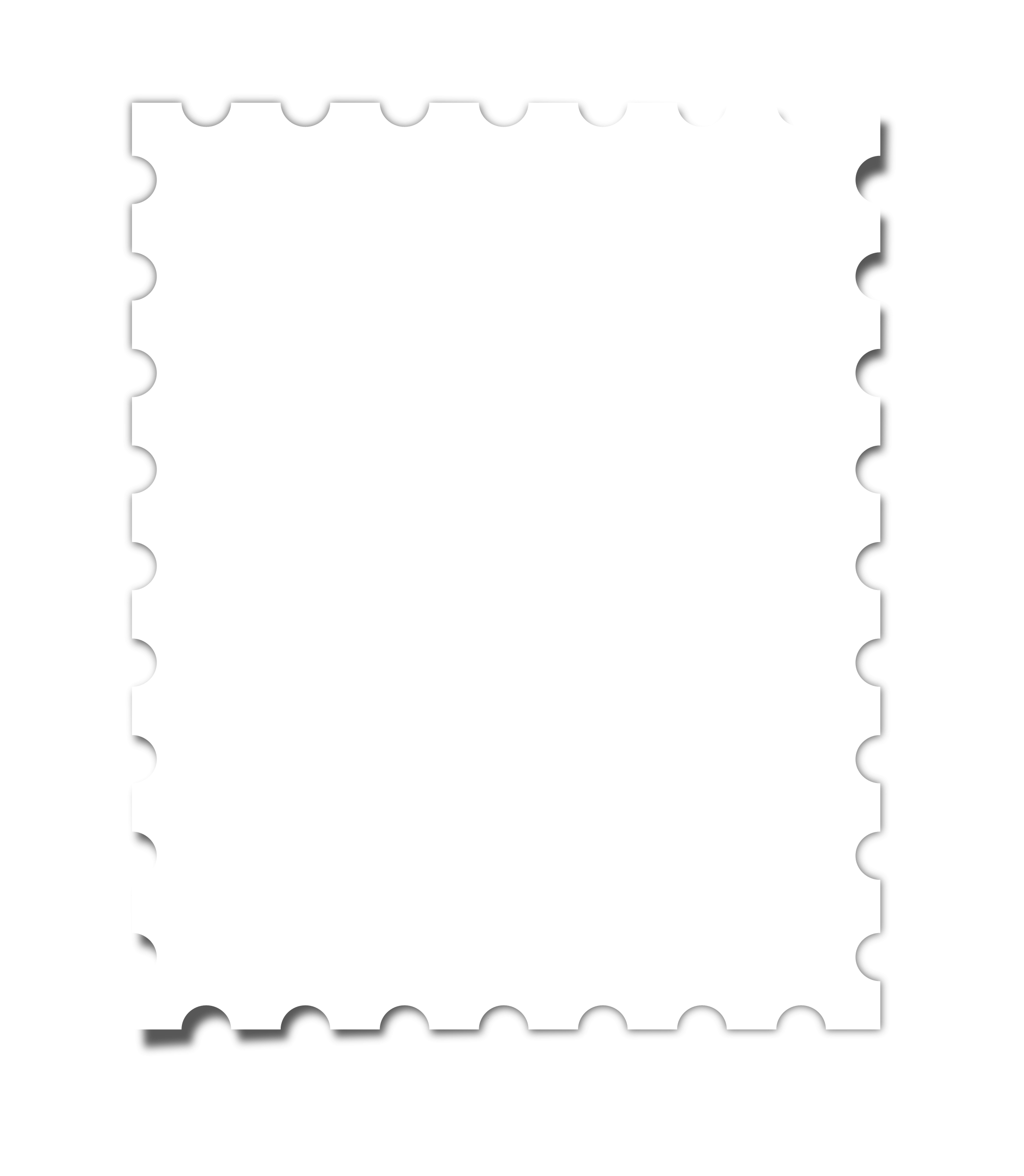 Рамка марка на прозрачном фоне фото