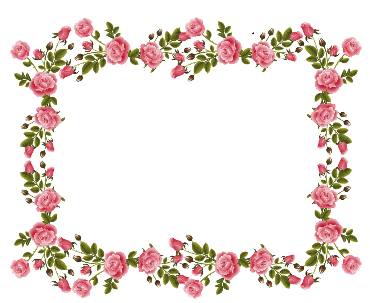 Рамочка цветочки на прозрачном фоне фото