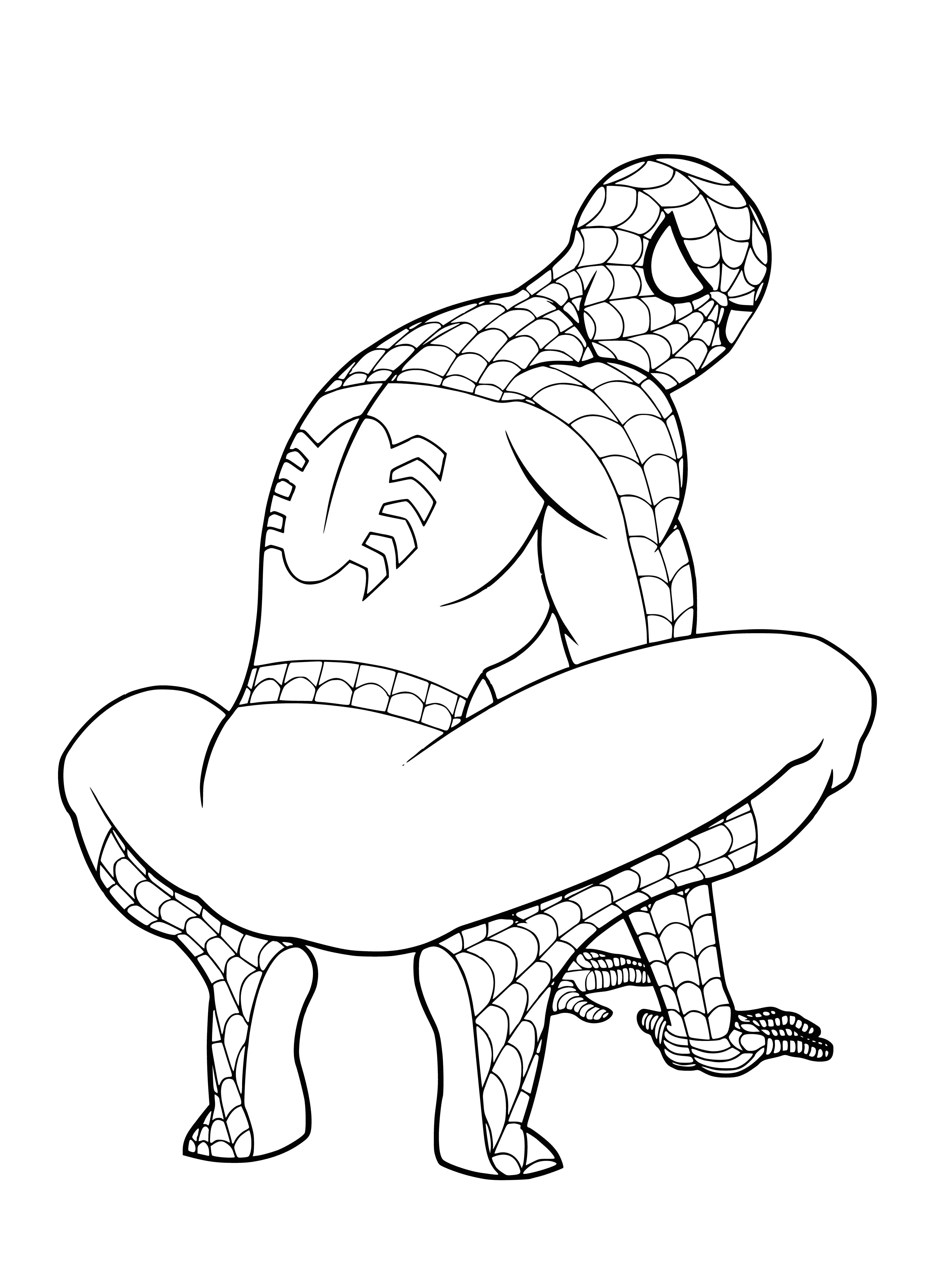 Раскраски человек паук для 4 лет фото