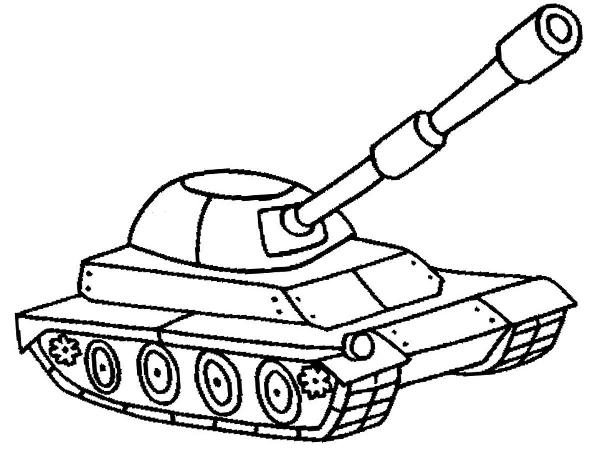 Раскраски танк для 4 лет фото