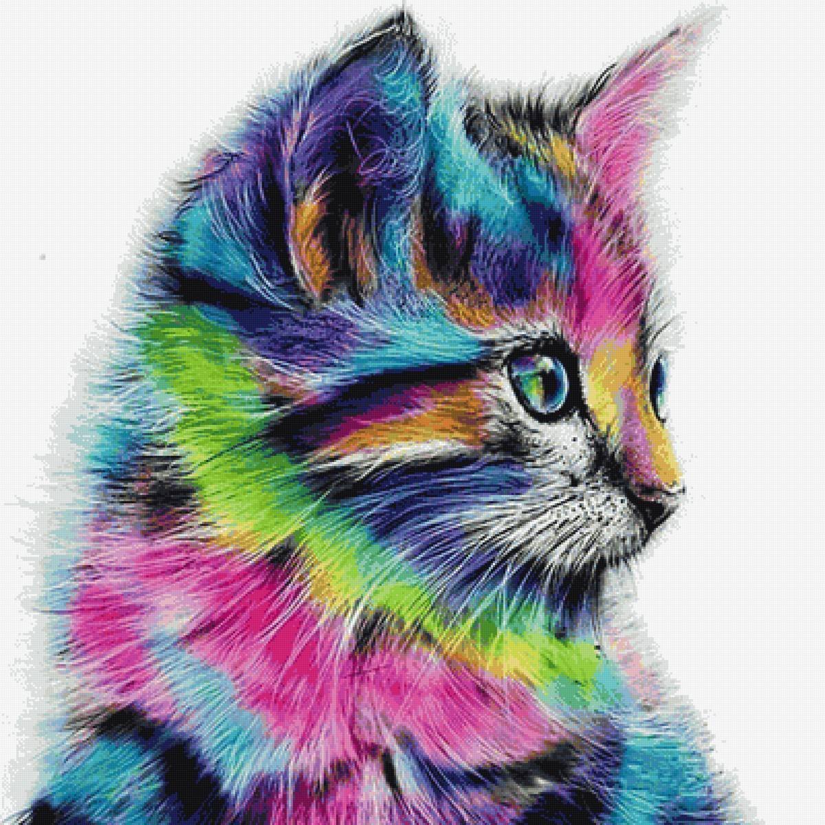 Разноцветные животные рисунки фото