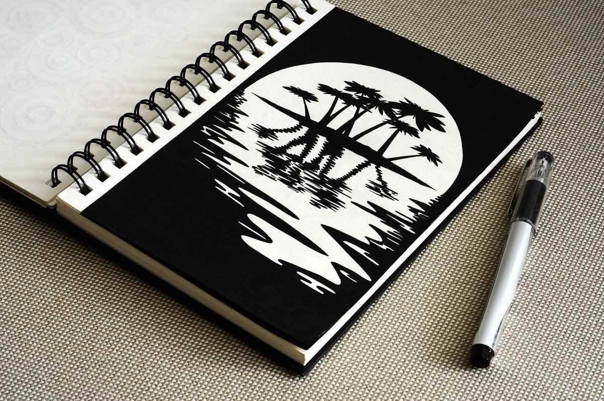 Рисунки черной ручкой для начинающих в скетчбук легкие и красивые фото