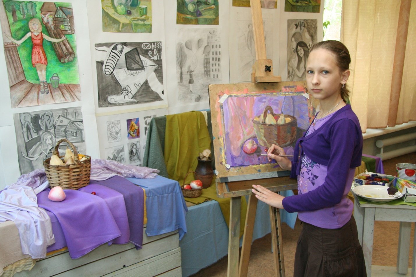 Рисунки детской художественной школы фото