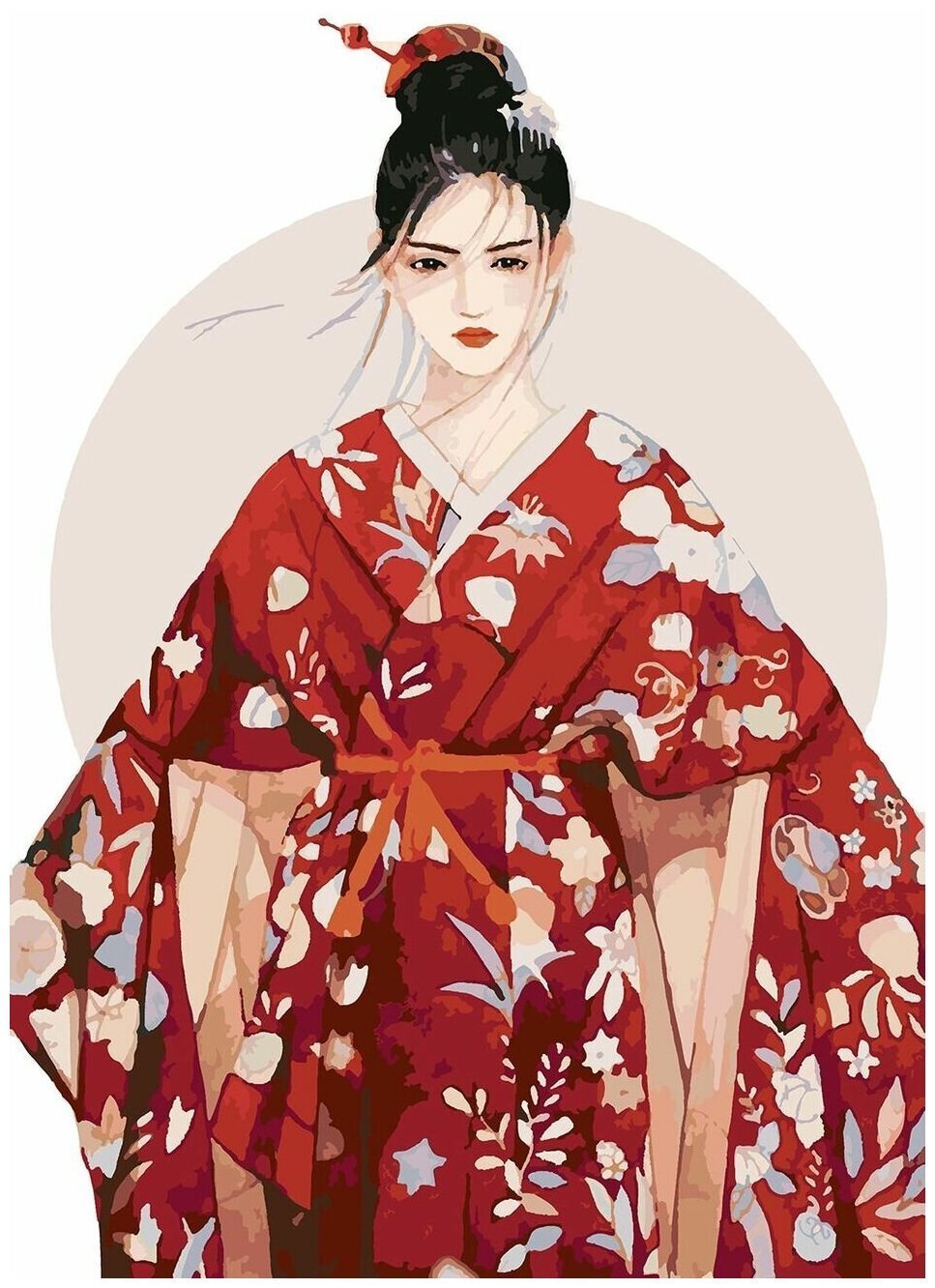 Рисунки девушки в кимоно аниме фото