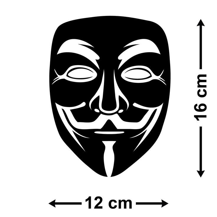 Рисунки для маски анонимуса узоры фото