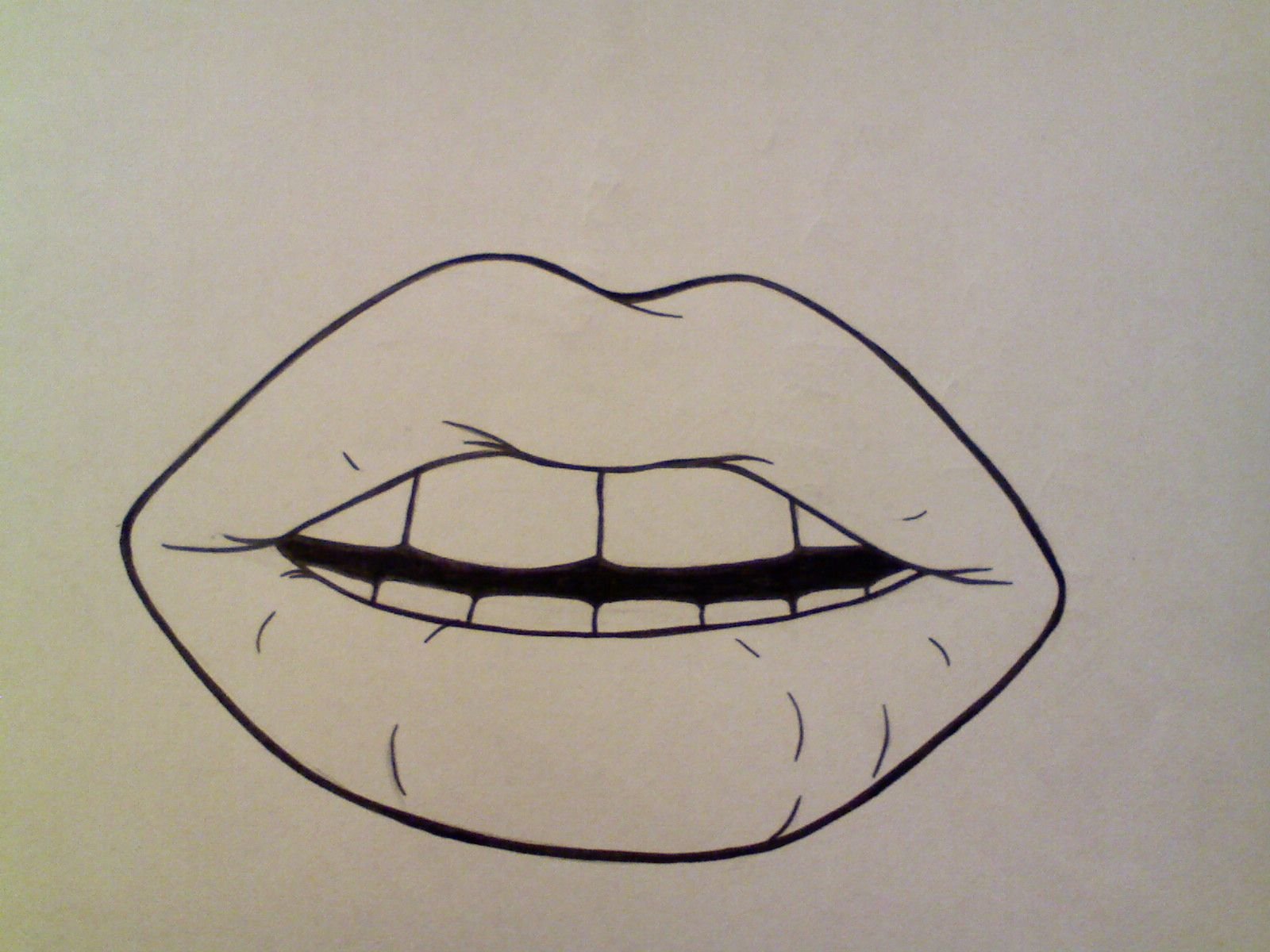 Рисунки для начинающих карандашом легкие и красивые губы фото