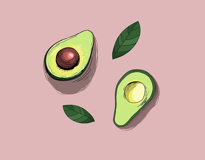 Рисунки для скетчбука легкие и красивые для начинающих авокадо фото