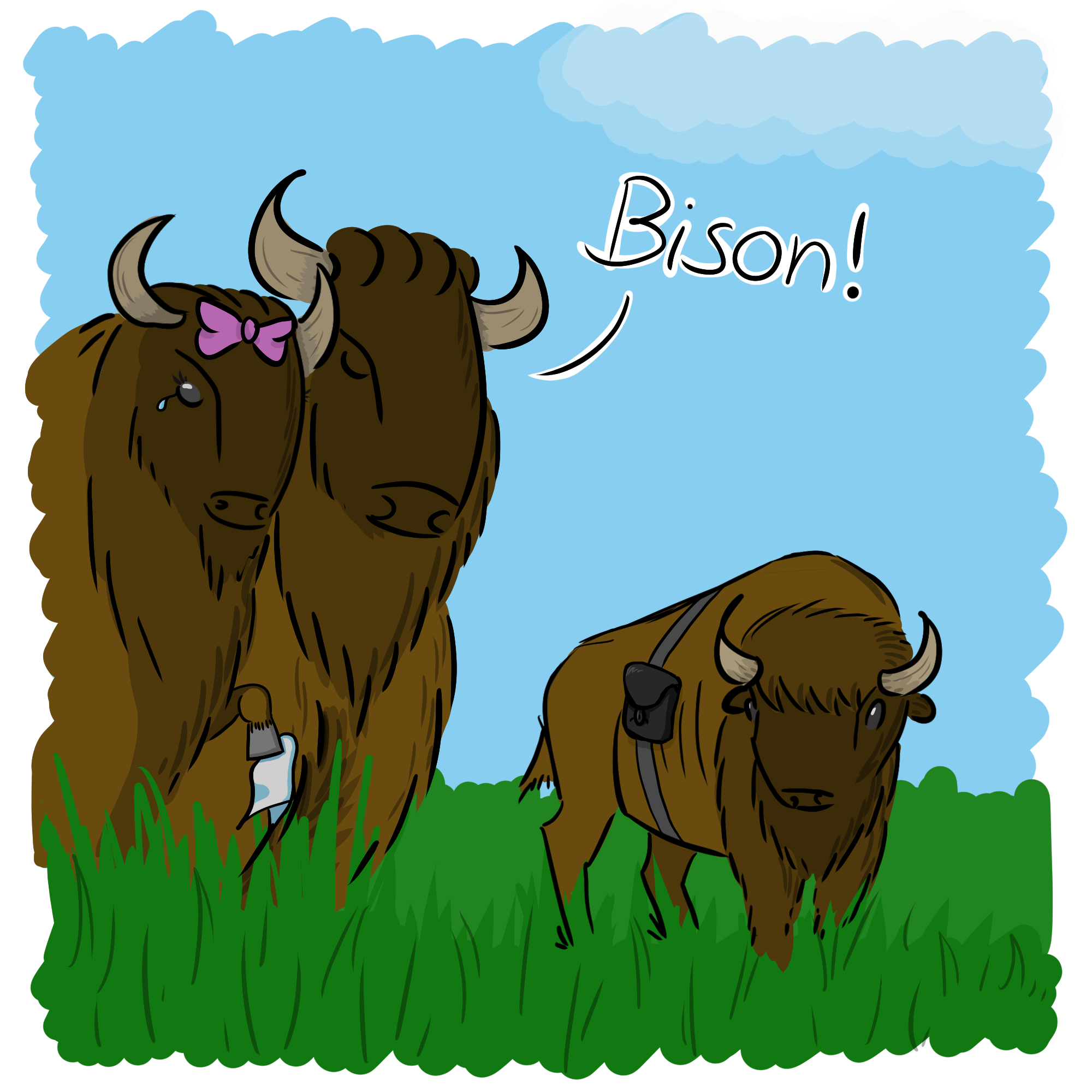 Рисунки для срисовки на праздник День бизона фото