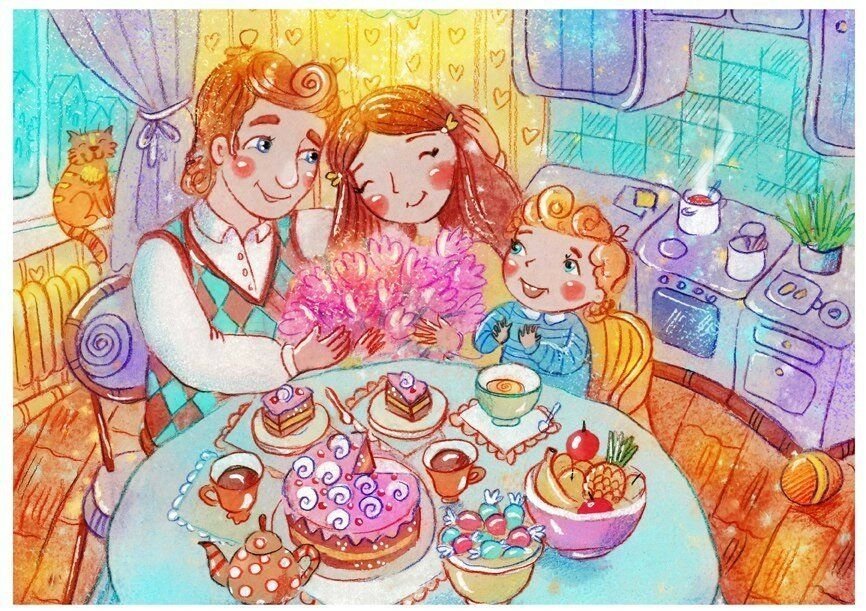 Рисунки для срисовки на праздник День знакомства детей с кухней фото