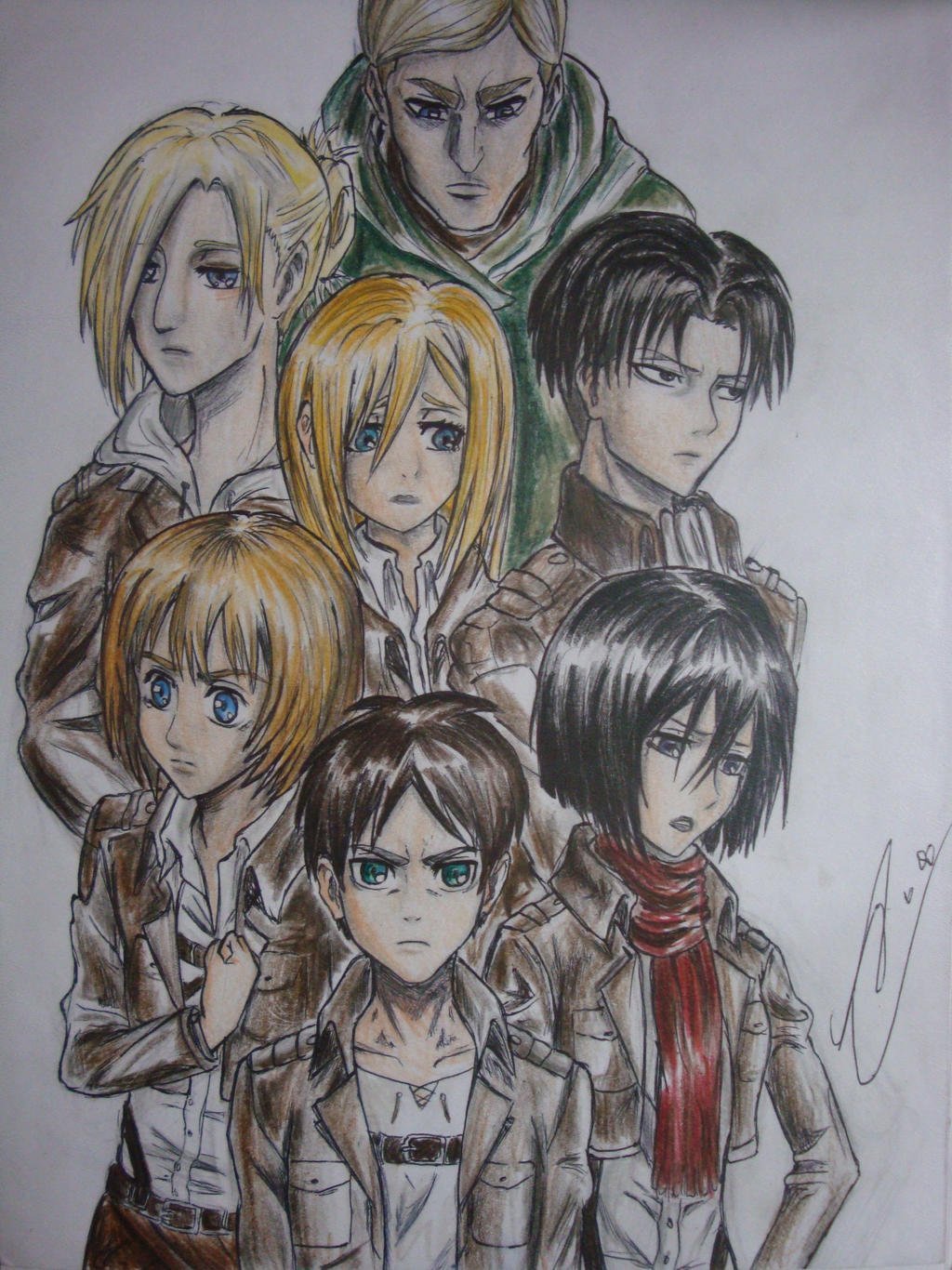 Рисунки главных героев аниме фото