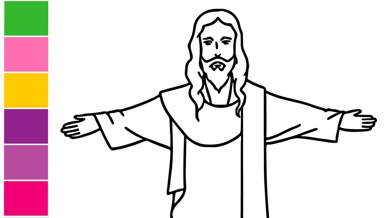 Рисунки иисуса христа поэтапно фото