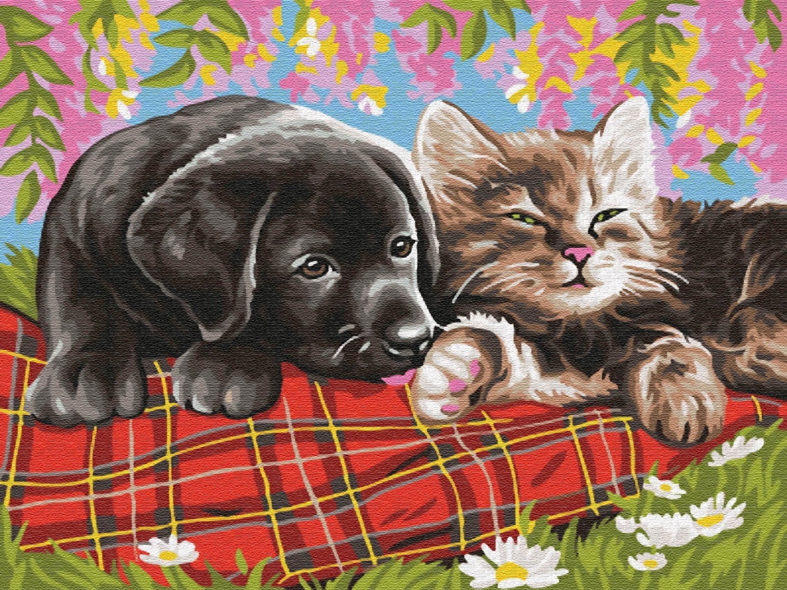 Рисунки кошек и собак детские фото