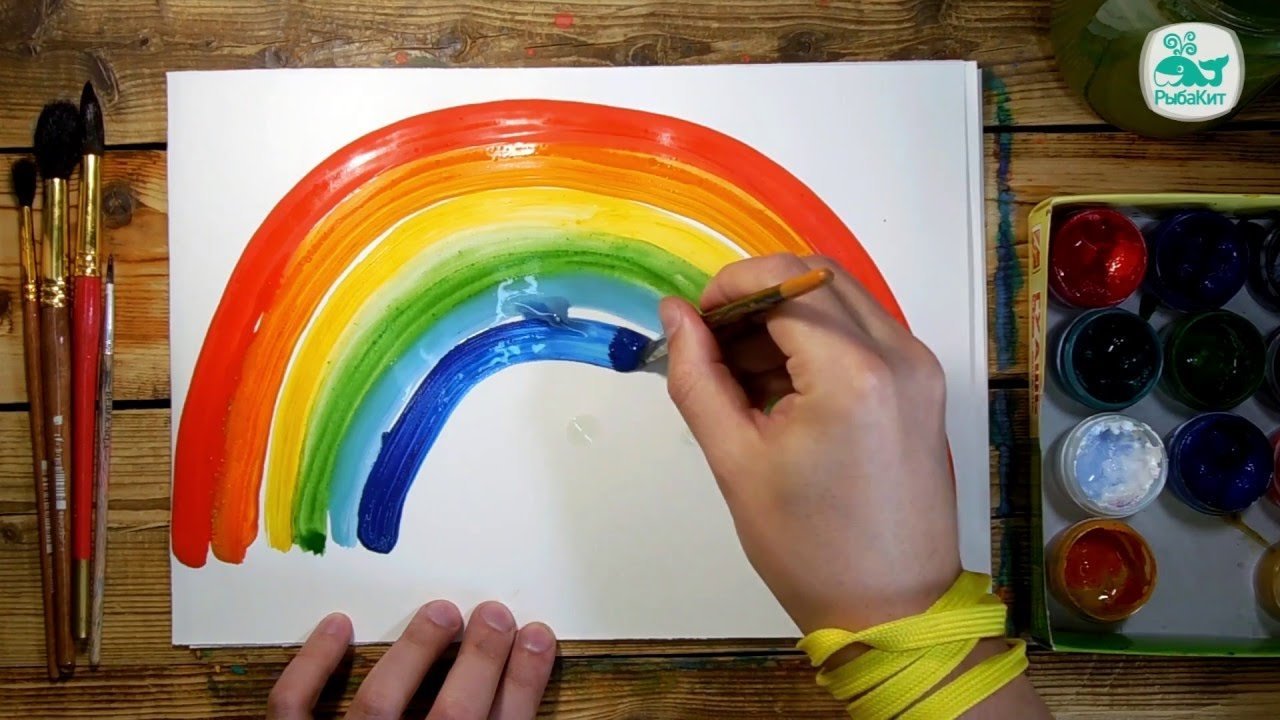 Рисунки красками для начинающих легкие ребенку для детей фото