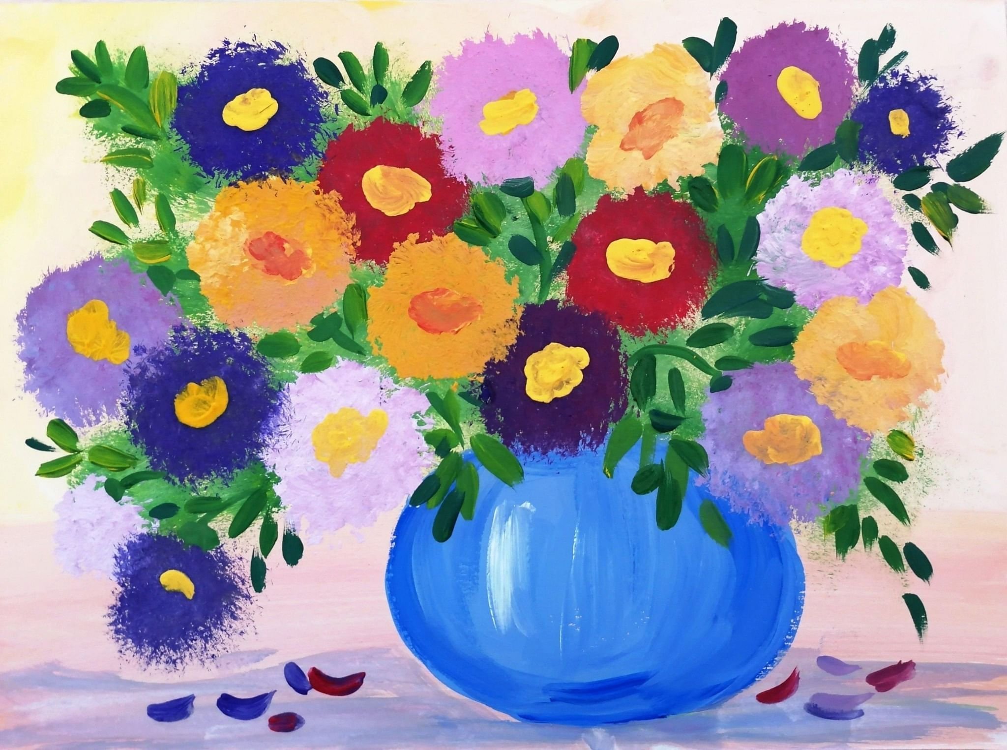 Рисунки на день мамы ваза с цветами фото