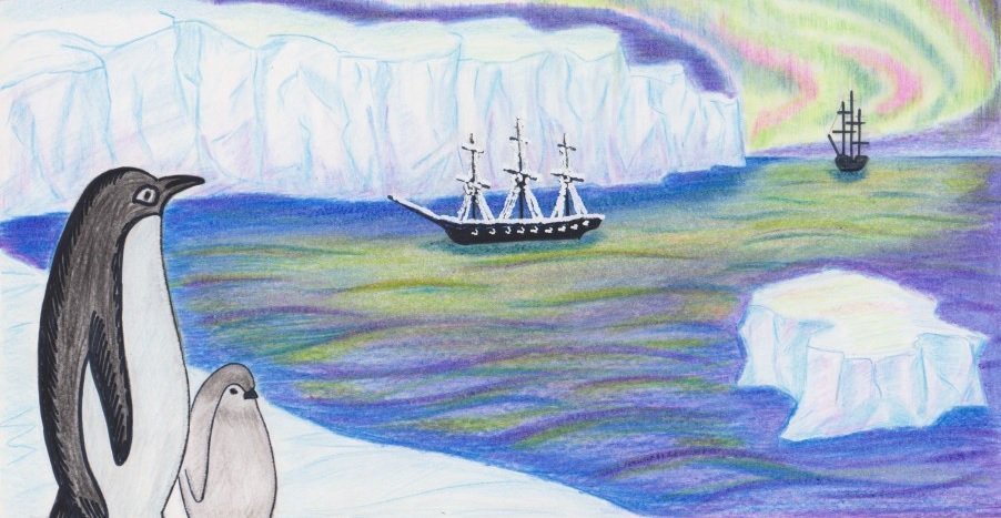 Рисунки на тему арктика глазами детей фото