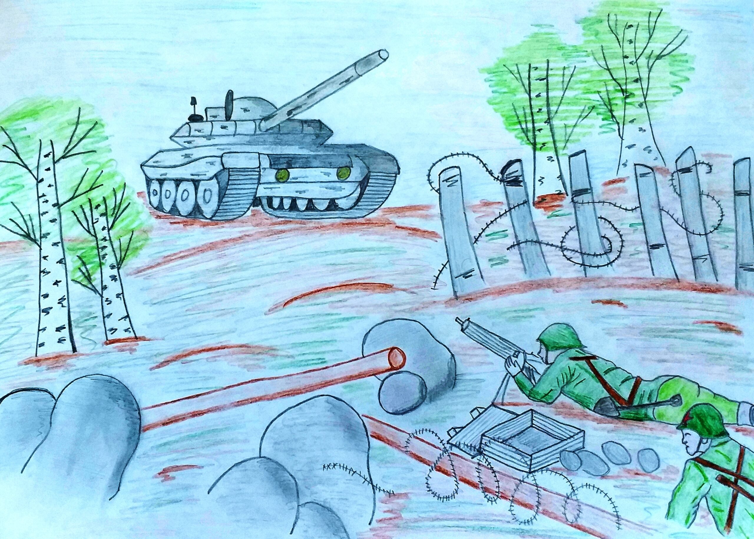 Рисунки на тему сталинградская битва глазами детей фото