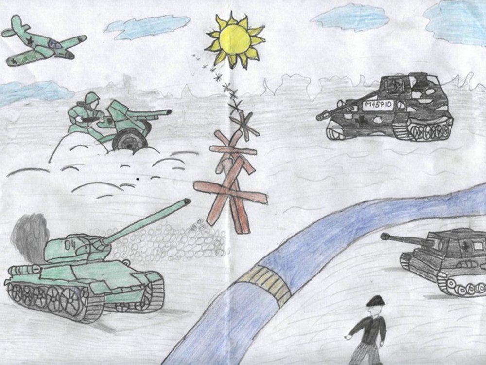 Рисунки на тему сталинградская битва простые фото