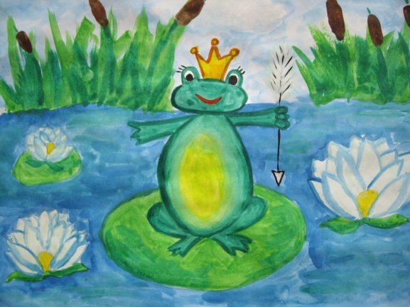 Рисунки на тему царевна лягушка фото