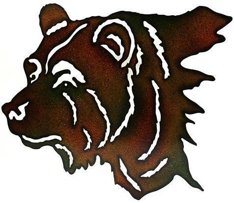 Рисунки на топоре для травления медведь эскиз фото