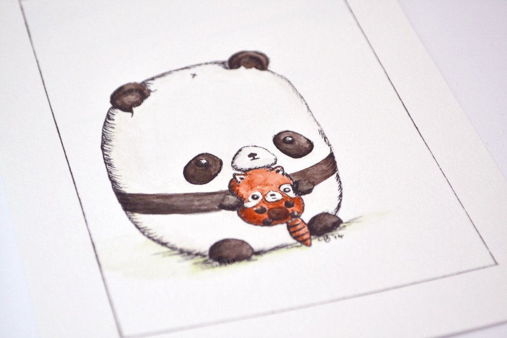 Рисунки панда карандашом красиво и мило для начинающих фото