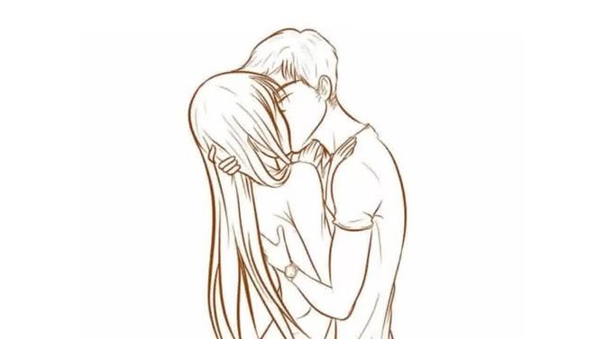 Рисунки парень целует девушку аниме фото