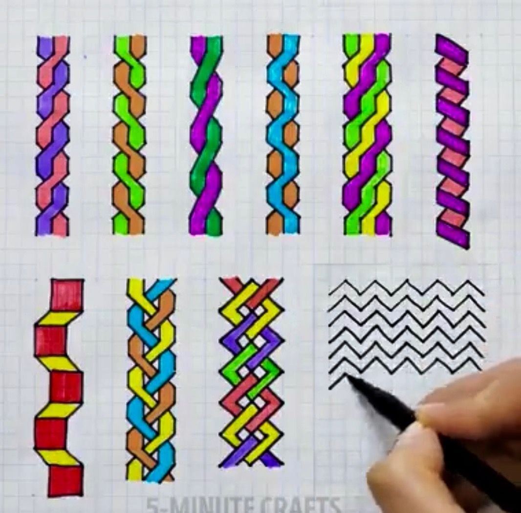 Рисунки по клеточкам карандашом красивые цветные фото