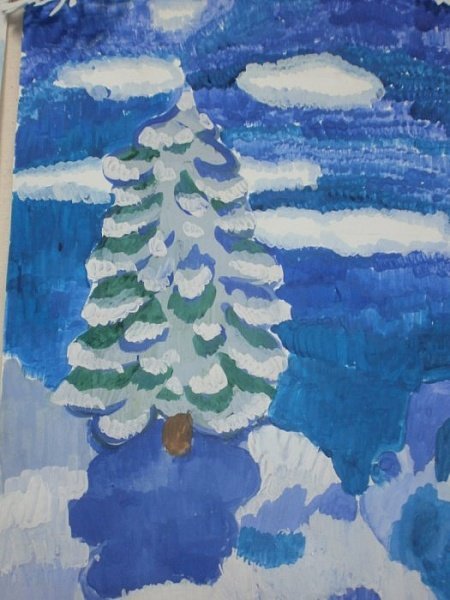 Рисунки волшебница зима детские рисунки фото