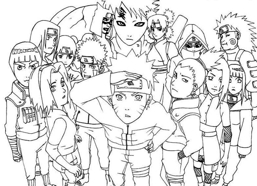 Рисунки всех героев аниме фото