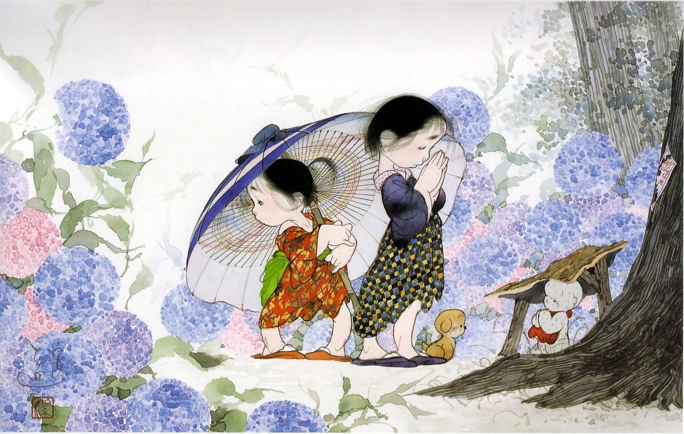 Рисунки японские детские фото