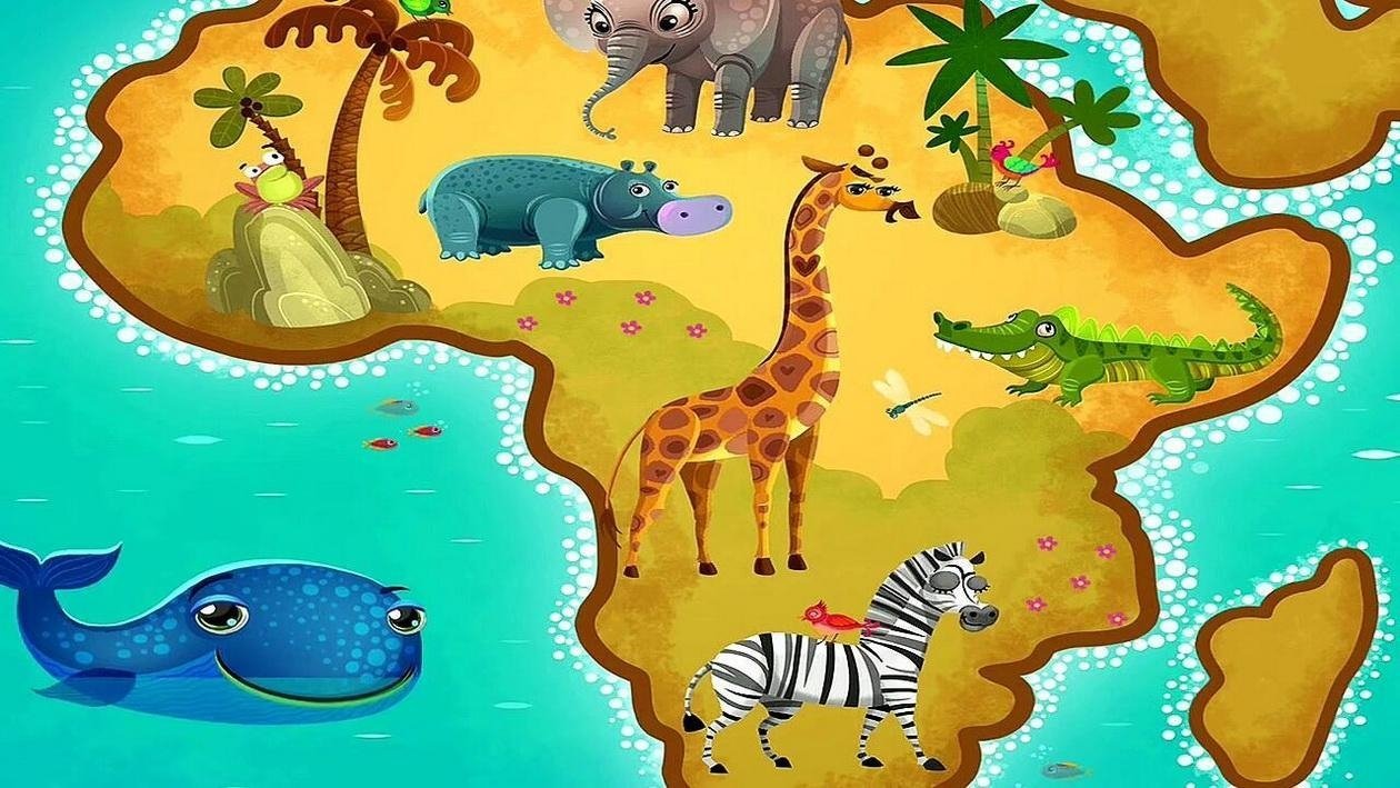 Рисунки животных африки для детей фото